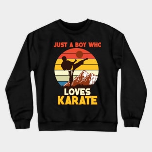 sunset karate design Crewneck Sweatshirt